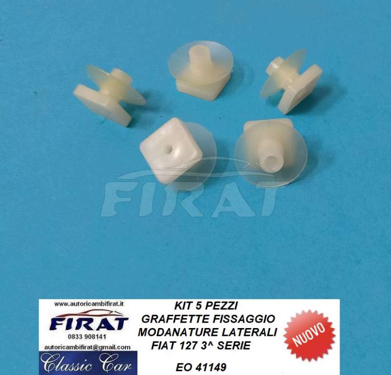 GRAFFETTE FISSAGGIO MODANATURE FIAT 127 3 SERIE (41149)